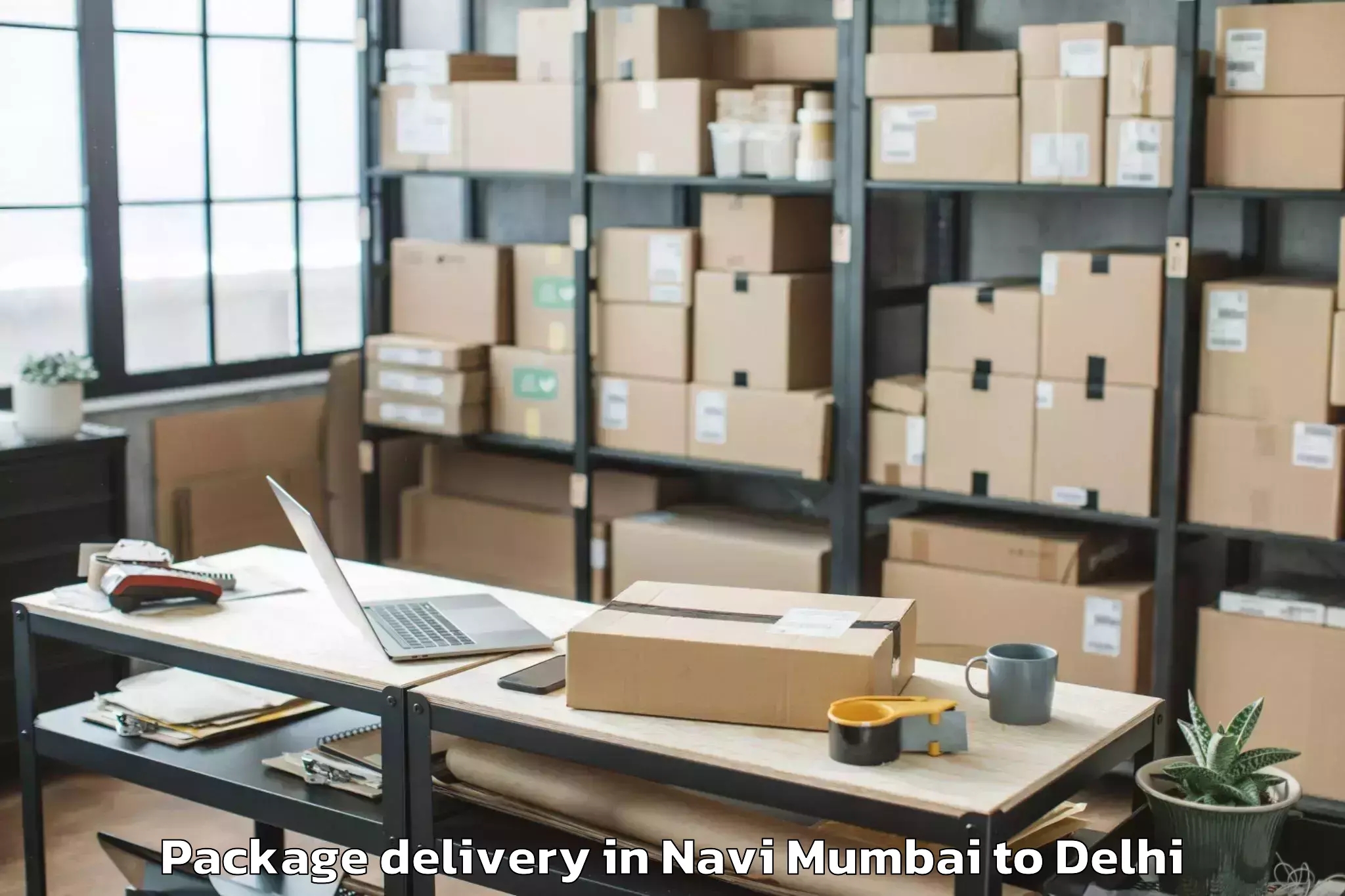 Quality Navi Mumbai to Omaxe Connaught Place Package Delivery